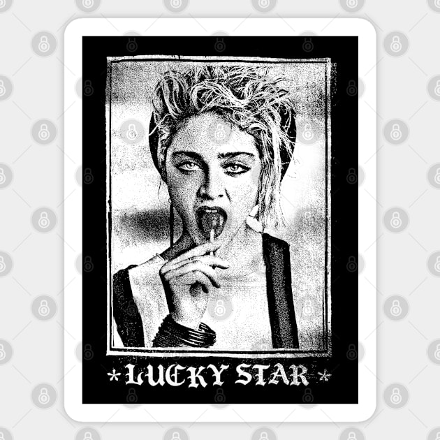 Lucky Star // 80s Vintage Style Original Design // Magnet by DankFutura